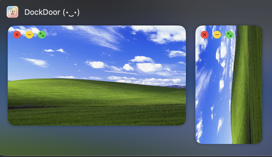App folders in the dock